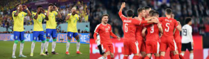 Brasiliens herrlandslag i fotboll mot Serbiens herrlandslag i fotboll laguppställning